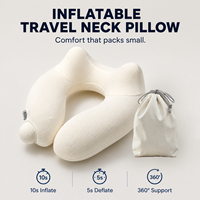 Coussin de Voyage Gonflable en Maille Respirante en Forme de U pour le Cou et la Tête, Idéal pour l'Été – Meilleure Vente en Gros