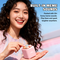 Speaker Mini Nirkabel Meme Soundboard Kontrol Aplikasi Mainan Audio Interaktif untuk Hadiah Meja Permainan Whack a Mole Pengontrol Kamera