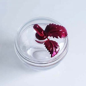 LANGXU 400ml grand pot de bonbons transparent en forme de pomme personnalisé avec couvercle en verre pour le stockage des bonbons - Product Image 3
