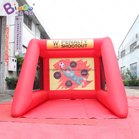 Cible de tir de football gonflable portable commerciale, but de football gonflable personnalisé pour les jeux d'enfants en extérieur
