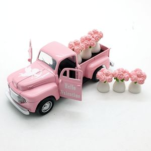 Auto <span class=keywords><strong>d</strong></span>'<span class=keywords><strong>Epoca</strong></span> Classica, <span class=keywords><strong>Camion</strong></span> per San Valentino, Pickup Vintage in Lega da 13cm - Product Image 2