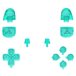 Clear Emerald Green D-pad <span class=keywords><strong>R1</strong></span> <span class=keywords><strong>L1</strong></span> <span class=keywords><strong>R2</strong></span> <span class=keywords><strong>L2</strong></span> Gatilho Share Opção Botão Facial Botão Personalizado Conjunto Completo para Controlador PS5 BDM-030/040/050 - Product Image 2
