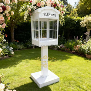Cabina Telefonica Audio Personalizzata Bianca Beige Tortora per <span class=keywords><strong>Libro</strong></span> degli Ospiti, Stand per Matrimoni ed Eventi - Product Image 3