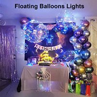 Ballons LED transparents de 20 pouces - Matériau TPU, lumière clignotante multicolore, certifiés CE pour les événements et les lieux nocturnes