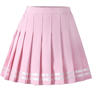 Jupes plissées mini pour filles en gros, tenues décontractées quotidiennes pour l'école, styles à carreaux/unis de haute qualité - Product Image 4