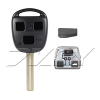 Para Lexus ES300 GS300 GS400 IS300 LS400 RX300 RX400 IS200 llave de coche remota Fod 433Mhz 4D68 Chip P/N: 50171 hoja batería sin logotipo