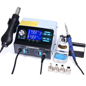 <strong>Soldering</strong> <strong>Iron</strong> and Hot air Gun <strong>Soldering</strong> Station Two in One Digital <strong>Soldering</strong> Station Desoldering Station Heating up Fast - Product Image 5