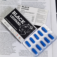 Suppléments bleus en boîte en gros échantillon gratuit de pilules de capsules à base de plantes pour hommes