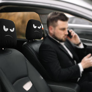 Housse <span class=keywords><strong>de</strong></span> repose-tête personnalisée en tissu imprimé numériquement avec votre photo/texte, installation facile, ajustement universel pour les berlines, intérieur <span class=keywords><strong>de</strong></span> <span class=keywords><strong>voiture</strong></span> unique - Product Image 5