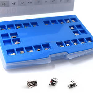 Roth MBT 018 022 ortodontica in metallo autolegante bretelle dentarie staffe di auto legatura con tubo buccale per odontoiatria - Product Image 3