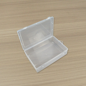 Transparent Rectangular PP Plastic Storage <b>Box</b> 25.9x17.3x6.2cm Covered For Electronics Fishing Gear Hardware Parts - Product Image 3