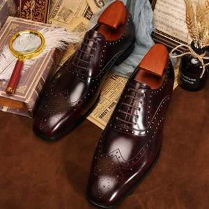 Zapatos Casuales de Cuero Genuino Hechos a Mano de Alta Calidad para Hombre, Zapatos de Oficina, Zapatos de Vestir para Hombre, Modelo 2026 - Product Image 4