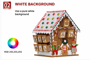 Custom Cardboard Gingerbread House Shaped Advent <b>Calendar</b> Fillable 3D Christmas Countdown Tabletop Decoration Wholesale Supplier - Product Image 4