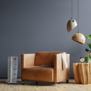 Radiatore elettrico 2000W, 9 elementi, design nordico, ideale per riscaldamento efficiente in spazi piccoli e medi. - Product Image 1