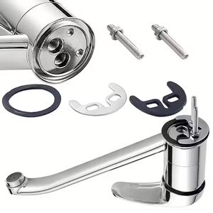 Factory Sale All Copper Chrome Plated <strong>RV</strong> Kitchen Rotary <strong>Faucet</strong> Convenient Single Handle Hot &amp; Cold Water <strong>Faucet</strong> - Product Image 3