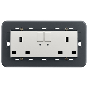 เต้ารับ 2 ช่อง 2P+T 13A สวิตช์แบบอังกฤษ ความยาว 8.5 นิ้ว กว้าง 3.5 นิ้ว สูง 15 นิ้ว - Product Image 1