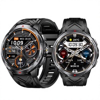 Reloj Inteligente Deportivo para Exteriores, Resistente al Agua 3ATM, Monitor de Frecuencia Cardíaca, Presión Arterial y Sueño, Llamadas Bluetooth, Linterna, SOS, Control de Música, Asistente de Voz con IA, Batería de Larga Duración