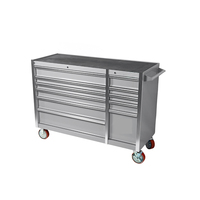 Nouvelle conception Jiezhida, vente chaude, armoire à outils de garage de haute qualité, établi en métal avec tiroirs, chariot à outils avec roulettes