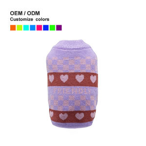 Pull pour chien MOFFY personnalisé, classique et simple, en fil de laine multicolore, pour petits animaux – Vêtement d'hiver moderne à deux pattes - Product Image 2