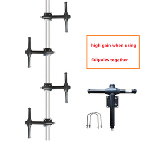 Antena de Estación Base Dipolo Yagi de Alta Ganancia 10dBi 15dBi 136-174MHz 400-470MHz VHF UHF para Exteriores con Conector N-Hembra - Product Image 1
