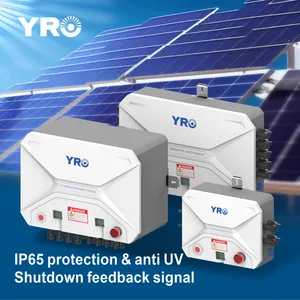 YRO พลังงานแสงอาทิตย์ PV Array ระดับสวิตช์ปิดเครื่องอย่างรวดเร็วนักผจญเพลิงความปลอดภัยสวิตช์อัจฉริยะ 5 สาย DC 1500V 55A