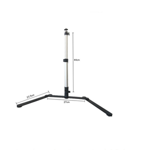 Soporte DE MESA DE ALUMINIO ajustable plateado <span class=keywords><strong>Mini</strong></span> monópode de fotografía Soporte de teléfono Trípode Monópode ajustable - Product Image 4