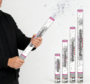 Cannone Sparacoriandoli in Carta Argentata Grande, Senza Fiamma, per Diwali, Inaugurazioni, Matrimoni, Feste, Sicuro, Biodegradabile, con Lancio a Torsione - Product Image 3