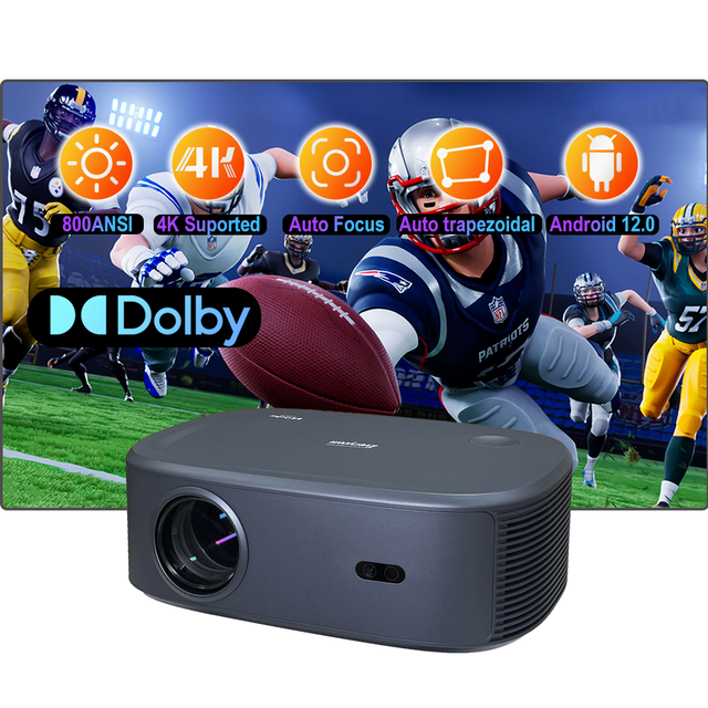 OEM ODM Everycom HQ9W Ultra Video Projector Led 4K Video Projecteur Proyector Android 12 4K Projector Home Theater Projector 4k