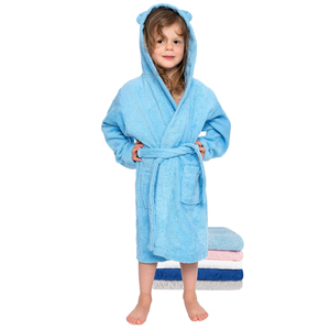 Manufacturer Custom <strong>Personalised</strong> Bath Robe Children Pajamas Cotton Terry Baby Kids <strong>Bathrobe</strong> - Product Image 4