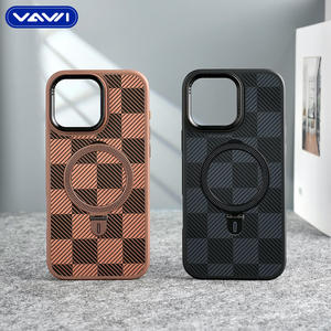 Étui de téléphone à carreaux tendance VAWI B328 avec support pour <span class=keywords><strong>Huawei</strong></span> P70 Ultra pour Samsung S24 S25 Ultra Plus Étui antichoc pour iPhone - Product Image 5