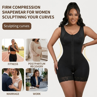 Faja Moldeadora de Tallas Grandes con Control de Abdomen y Levantamiento de Glúteos XS-3XL con Cierre de Cremallera en la Entrepierna y 3 Hileras de Ganchos, Envío Rápido Disponible Ahora