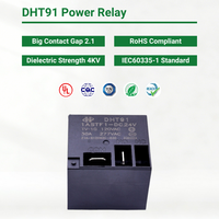 Relais de puissance à connexion rapide DHT91-1BSTF1-DC24V T91 CQC TUV RoHS TV-10 30A 2HP pour appareils électroménagers intelligents et systèmes photovoltaïques