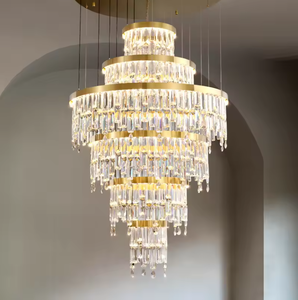 Zeal Lighting Diseño personalizado Hotel luces de techo colgantes candelabros de cristal de lujo LED y luces colgantes - Product Image 2