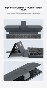 Clavier Bluetooth universel portable rechargeable avec connexion multi-appareils et étui en cuir PU pour tablettes et téléphones mobiles - Product Image 3