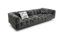 Ensemble de canapé modulaire en forme de L moderne, recouvert de tissu, avec coussins en mousse haute densité, structure en bois de pin russe, design personnalisé