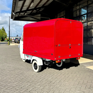 Remorque alimentaire motorisée à 3 roues en acier, 4,8 m, pour usage extérieur, design carré, résistante à la rouille - Product Image 1