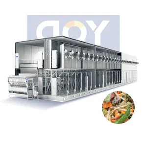 100Kgh 300Kg Capacity Small Scale Industrial Fruits And Vegetables Quick Freeze Machine
