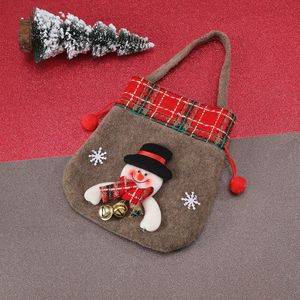 New cross-border Christmas gift bag/tote bag with <b>bells</b>, apple bag, Christmas children's gift bag - Product Image 4