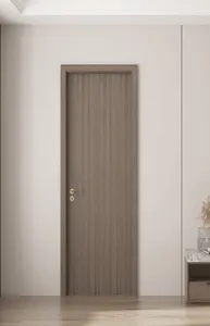 लोकप्रिय गर्म बिक्री लकड़ी का दरवाजा पर्यावरण संरक्षण आधुनिक दरवाजा आंतरिक कक्ष ठोस लकड़ी का दरवाजा