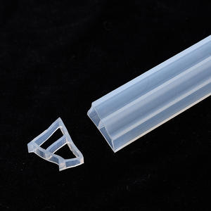 U-образная Прозрачная отделка края силиконовая резиновая отделка края отделка стекла и нержавеющей стали защитная уплотнительная лента - Product Image 3