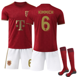 Maillot de football Bayern 125e anniversaire édition 2526, ensembles de football n°9 Kane 6 <span class=keywords><strong>Kimmich</strong></span>, manches courtes, maille, été, commerce extérieur - Product Image 2