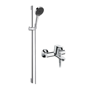 Simple Set Combination Bathtub Rain Shower Head Non-Constant Temperature for Bathroom <b>Mirror</b> Surface Finishing - Product Image 1