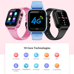 2025 새로운 아이 스마트 시계 알람 통화 LBS 포지셔닝 기능 4G 터치 스크린 어린이 시계 - Product Image 5