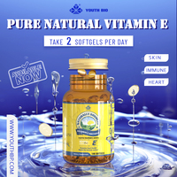 Pasokan Pabrik Vitamin E Softgel D-alpha Tocopheryl untuk Kesehatan Kulit dan Dukungan Imunitas untuk Pria Wanita 180 Softgel Kemasan Besar