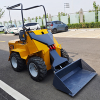 Mini chargeuse compacte multifonctionnelle AWY-390S, siège diesel 4x4, mini chargeuse compacte avec divers accessoires