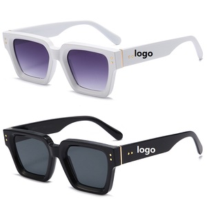 8623 Black Vintage Square Sunglasses Luxury Custom <b>Sun</b> Glasses Women Men Designer Brand <b>Shades</b> Sunglasses 2023 - Product Image 1