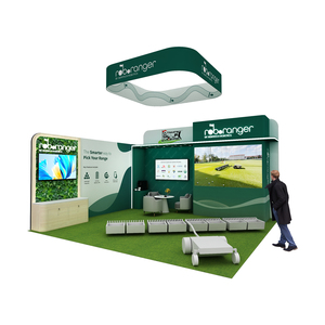 Stand d'exposition personnalisé pour la PGA Show, taille 20x20 pieds, stand de salon convertible avec écran LED, stand d'exposition élégant et personnalisé - Product Image 2