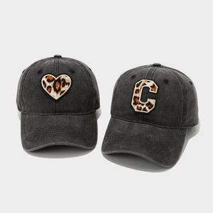 Nueva Gorra de Béisbol Retro de Moda para Mujer, con Estampado de Letras de Amor y Leopardo, Gorra Deportiva Negra - Product Image 2