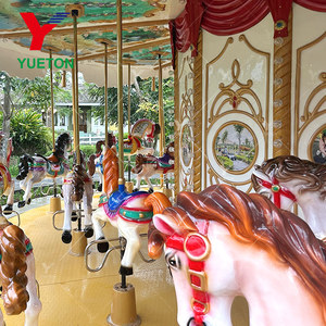 24 chỗ ngồi trẻ em đi xe thiết bị giải trí carrousel hội chợ thu hút carosel vương miện chủ đề vui vẻ đi vòng băng chuyền để bán - Product Image 4