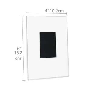Cadres photo transparents en PS/acrylique pour aimants de réfrigérateur, autocollants transparents pour affichage d'images, décoration murale pour la maison, porte-photos - Product Image 4